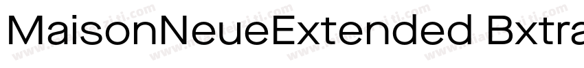MaisonNeueExtended BxtraBold字体转换